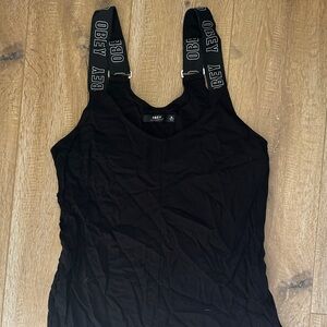 OBEY JUMPER - black wide leg jumper